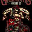 Load image into Gallery viewer, Trouble Maker Black Mug, 15 oz.