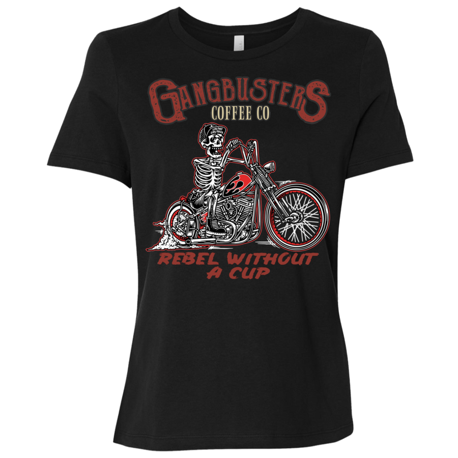 Rebel Without A Cup Womens Short Sleeve T-Shirt