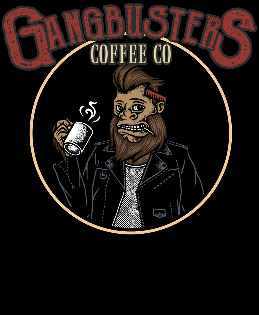 Gangbusters Logo Black Mug, 15 oz.